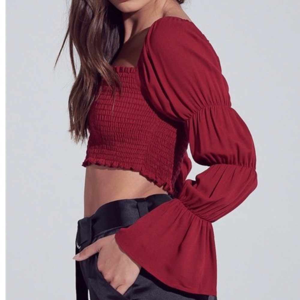 Smock Crop Top - Picture 2 of 15